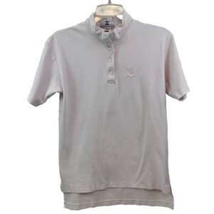 Miller's Hyde Park Women's Equestrian Shirt Size M Pink VTG High Low Hem Short
